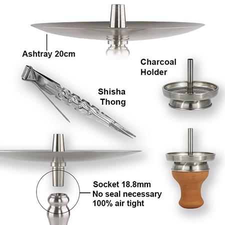 SS-B002 Stainless Steel Hookah