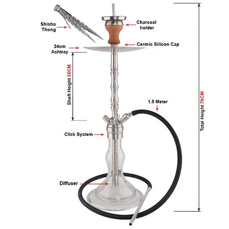 SS-B005 Stainless Steel Hookah