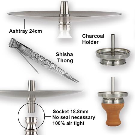 SS-B006 Stainless Steel Hookah