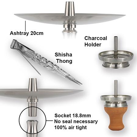 SS-M001 Stainless Steel Hookah