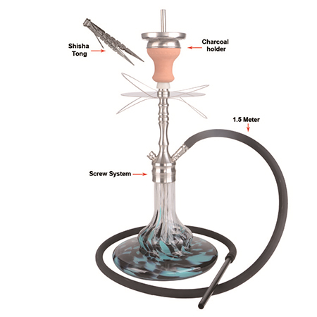 SS035 Stainless Steel Hookah