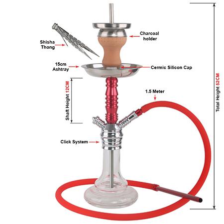 ALU-M004 Aluminum Hookah