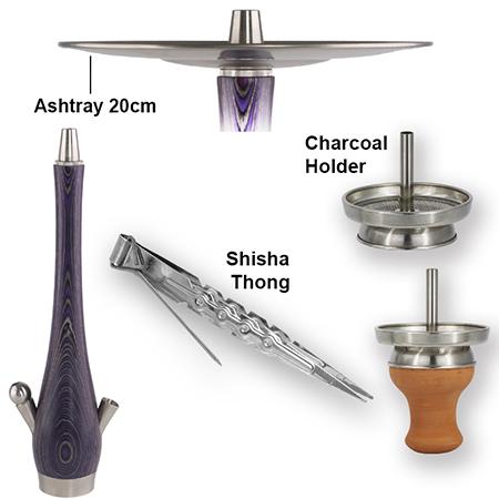 WOOD-B001 Wooden Hookah