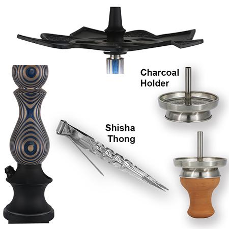 WOOD-B002 Wooden Hookah