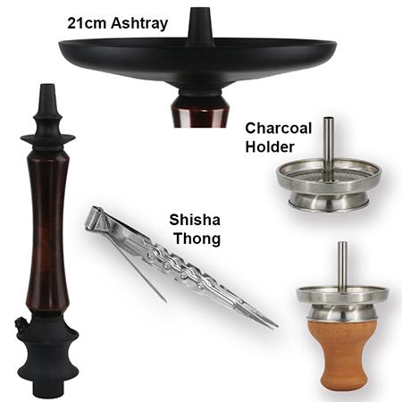 WOOD-B003 Wooden Hookah