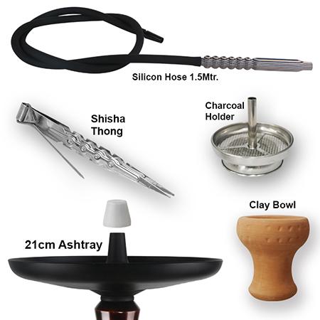 WOOD-B003 Wooden Hookah