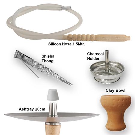 WOOD-B004 Wooden Hookah