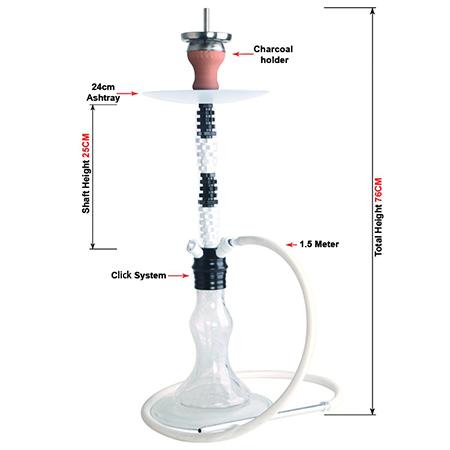Z-007 Zinc Alloy Hookah