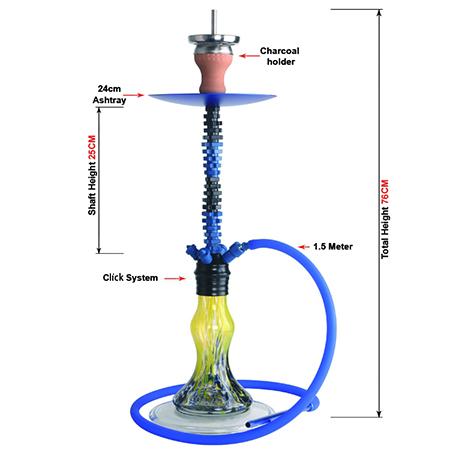 Z-007 Zinc Alloy Hookah
