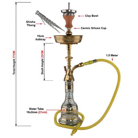 Z-B002 Zinc Alloy Hookah