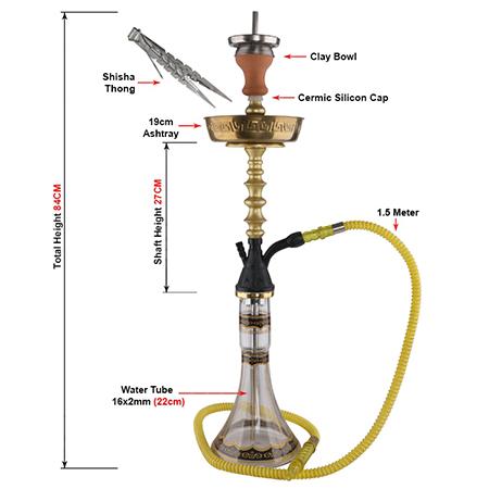 Z-B004-1 Zinc Alloy Hookah