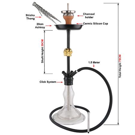 Z-B006 Zinc Alloy Hookah