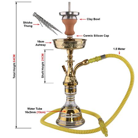 Z-M001 Zinc Alloy Hookah